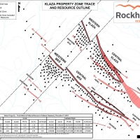 Klaza Property Zone Trace and Resource Outline