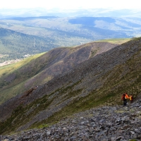 Hand Trench above the Rusk Vein Discoveries