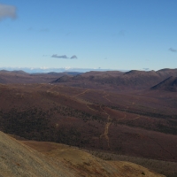 Looking north towards the Klaza Camp